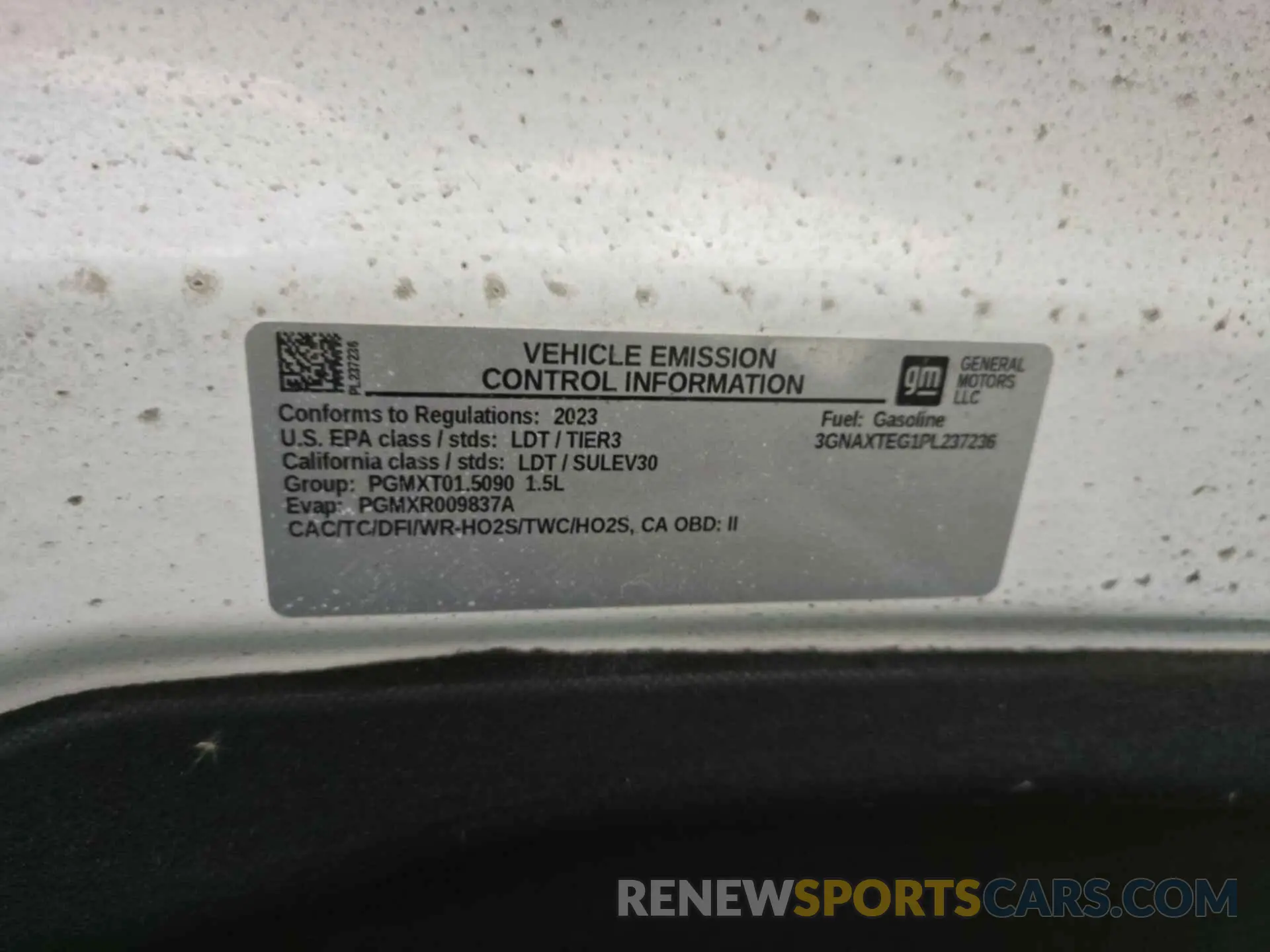 24 Photograph of a damaged car 3GNAXTEG1PL237236 CHEVROLET EQUINOX 2023