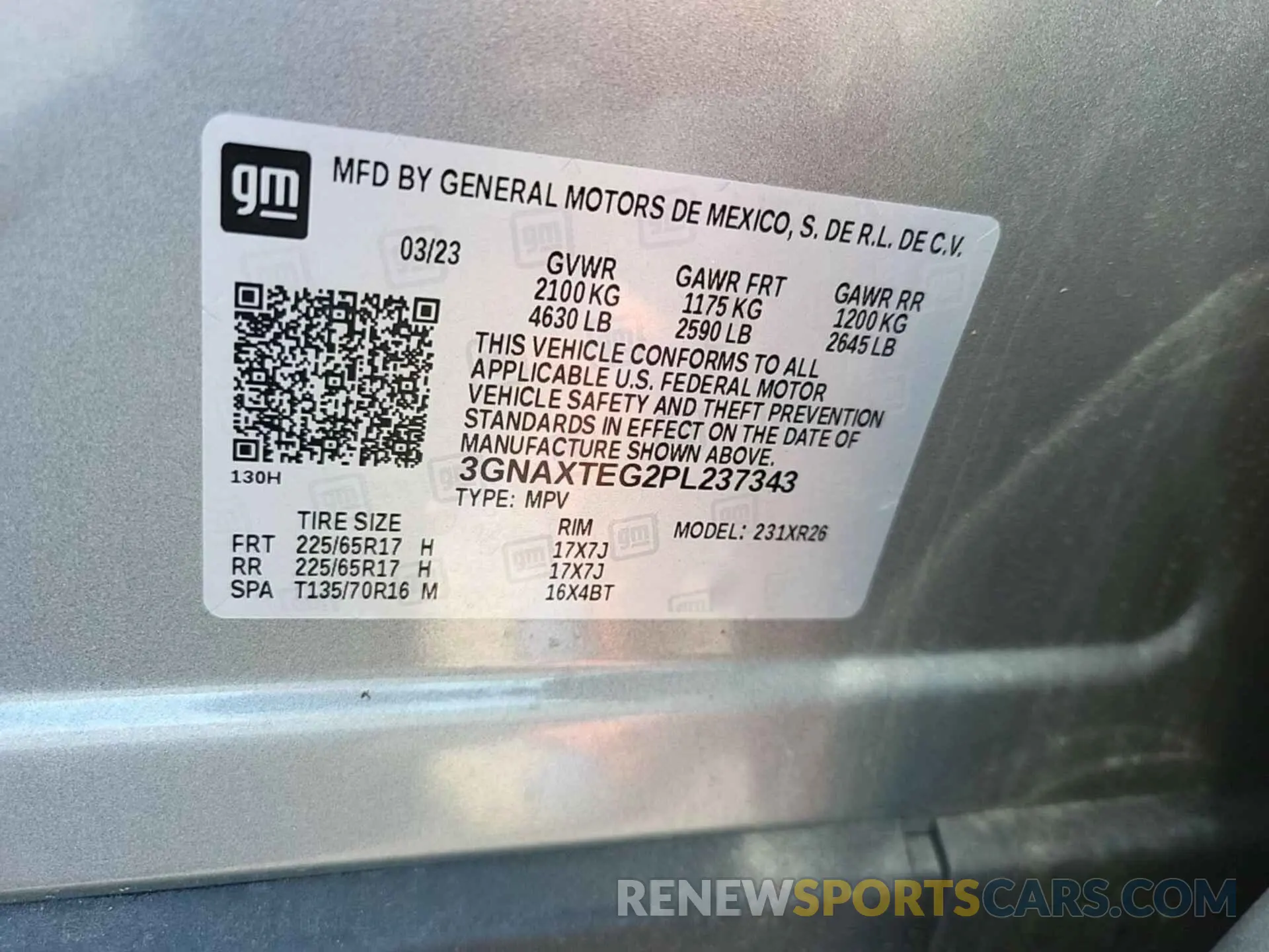 8 Photograph of a damaged car 3GNAXTEG2PL237343 CHEVROLET EQUINOX 2023