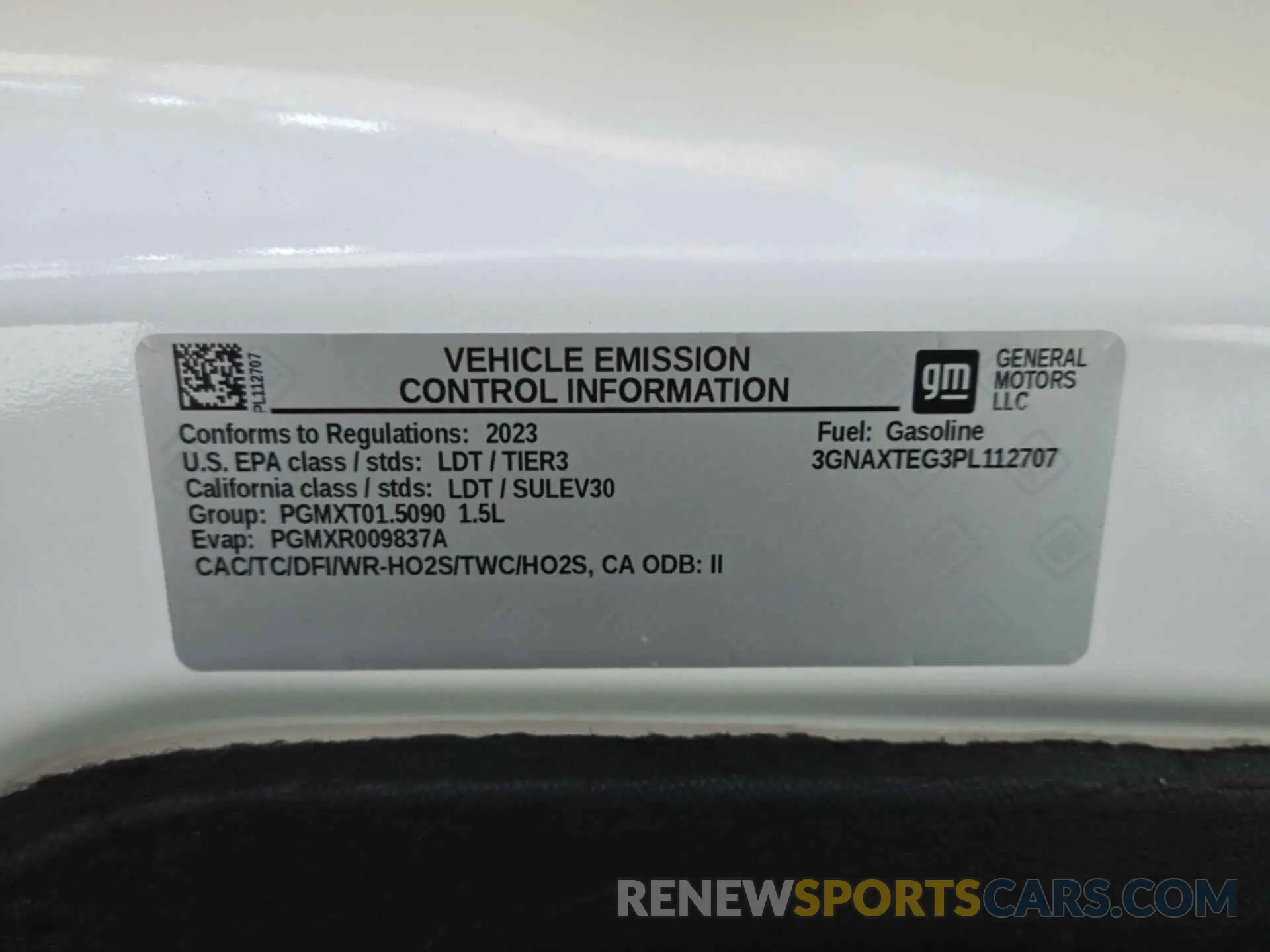 18 Photograph of a damaged car 3GNAXTEG3PL112707 CHEVROLET EQUINOX 2023