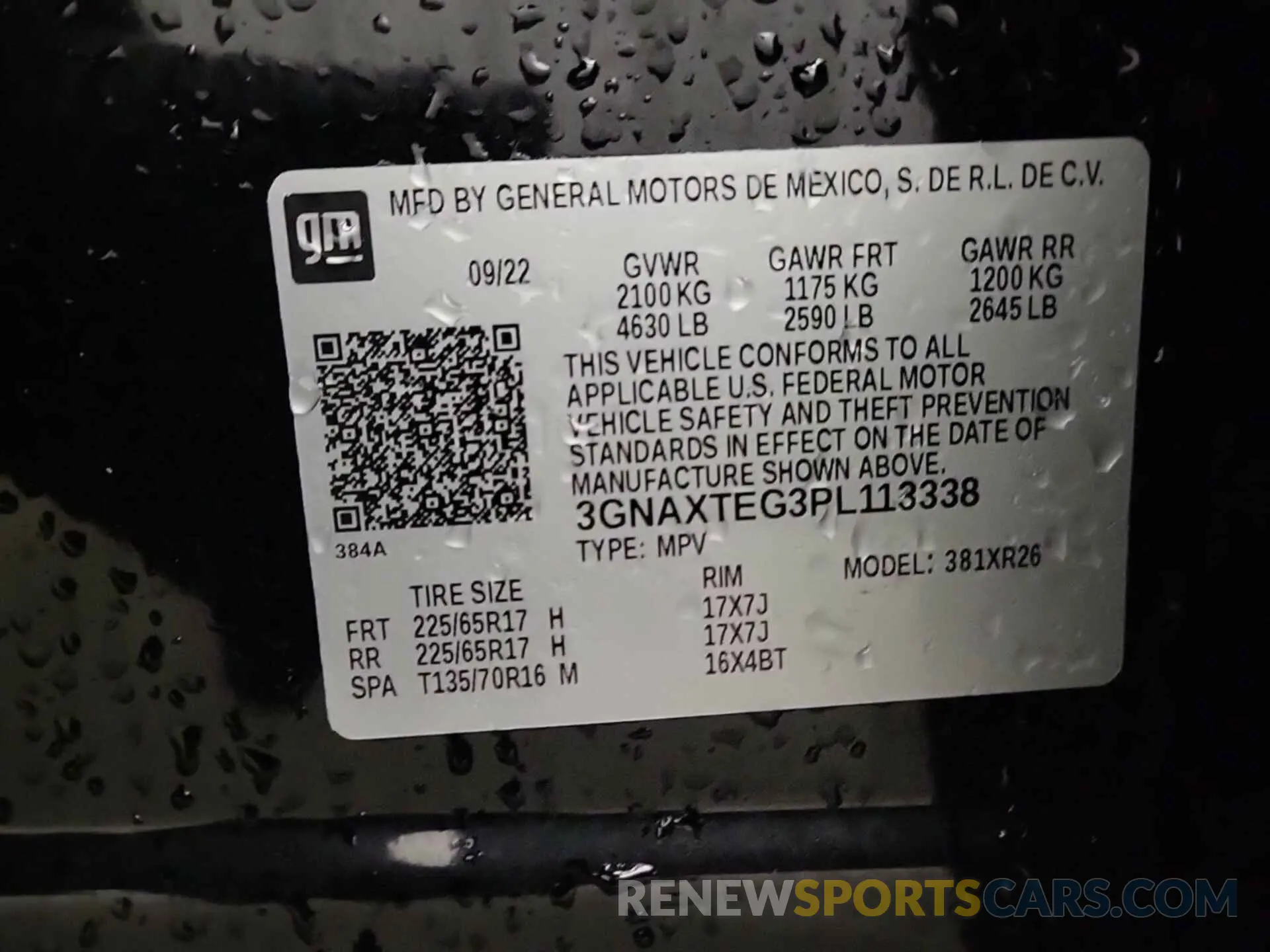 4 Photograph of a damaged car 3GNAXTEG3PL113338 CHEVROLET EQUINOX 2023