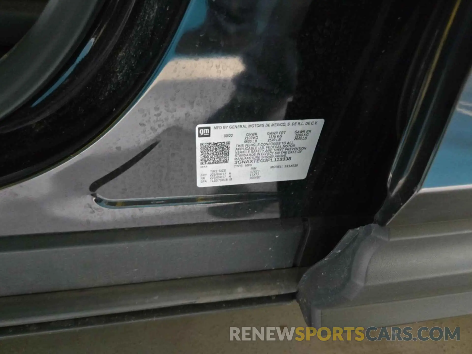 44 Photograph of a damaged car 3GNAXTEG3PL113338 CHEVROLET EQUINOX 2023