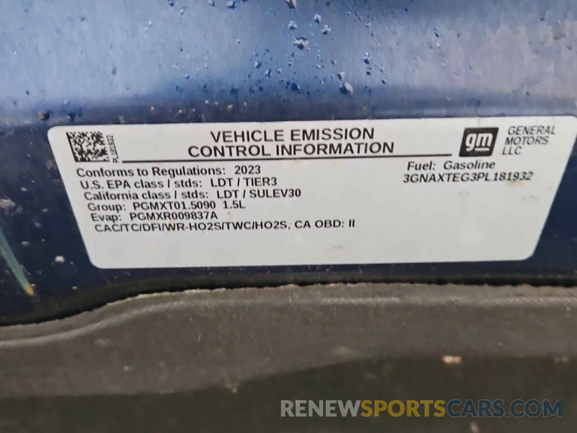 16 Photograph of a damaged car 3GNAXTEG3PL181932 CHEVROLET EQUINOX 2023