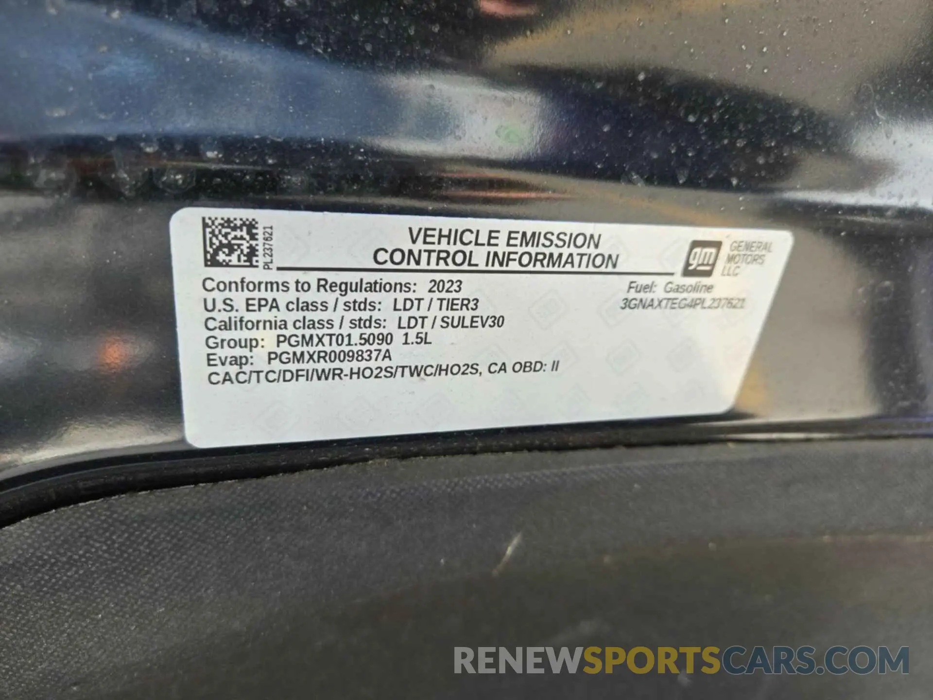 3 Photograph of a damaged car 3GNAXTEG4PL237621 CHEVROLET EQUINOX 2023