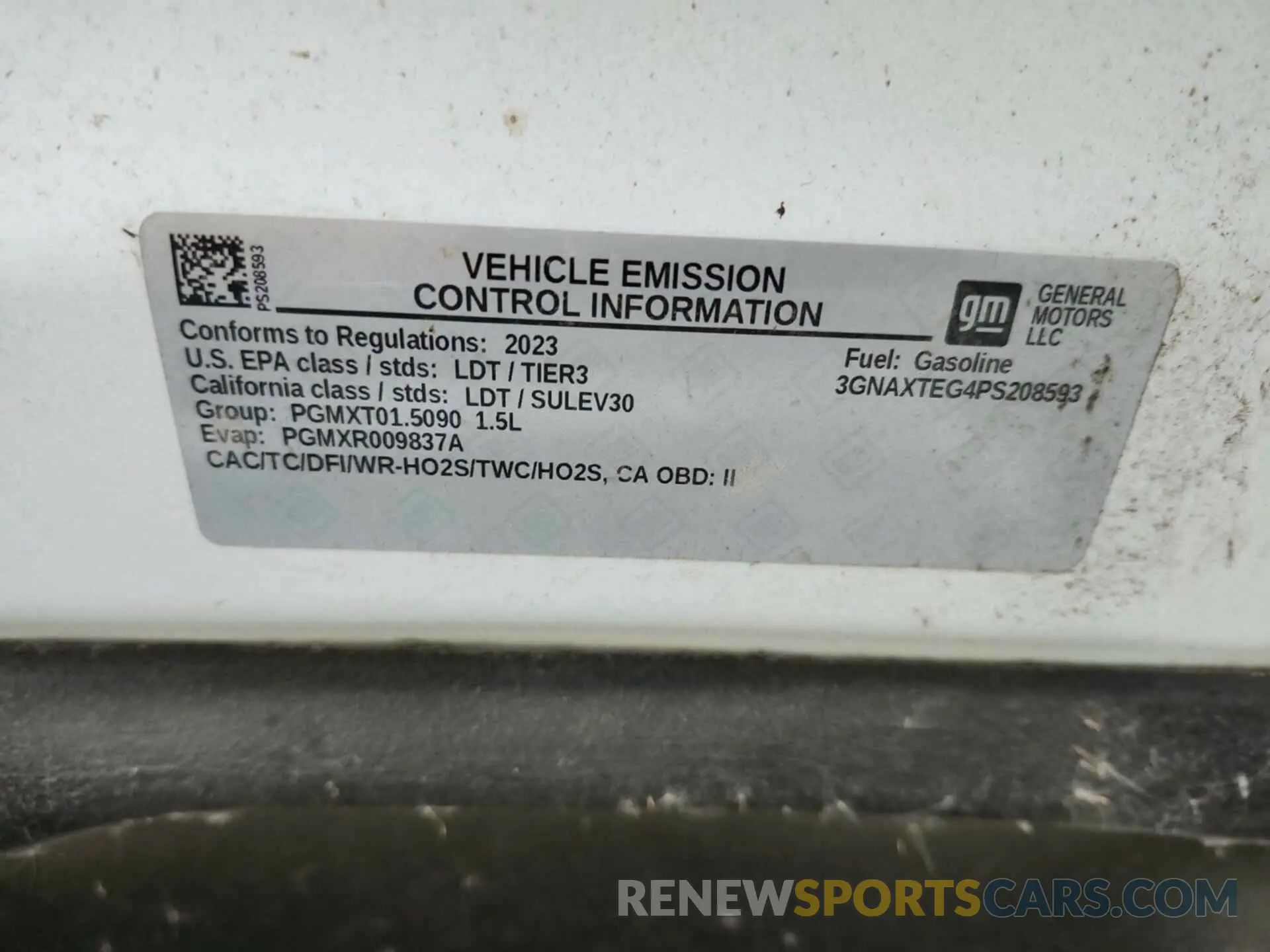 11 Photograph of a damaged car 3GNAXTEG4PS208593 CHEVROLET EQUINOX 2023
