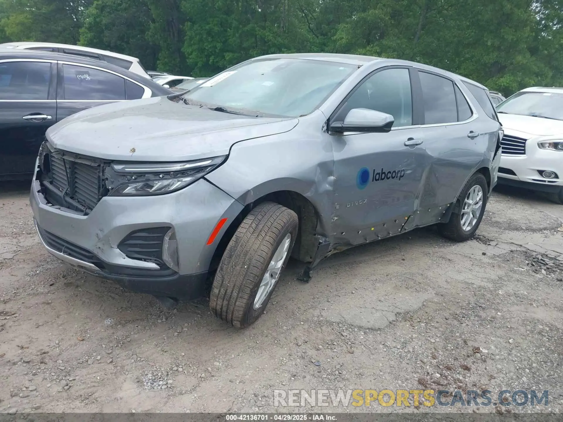 2 Photograph of a damaged car 3GNAXTEG5PL154697 CHEVROLET EQUINOX 2023
