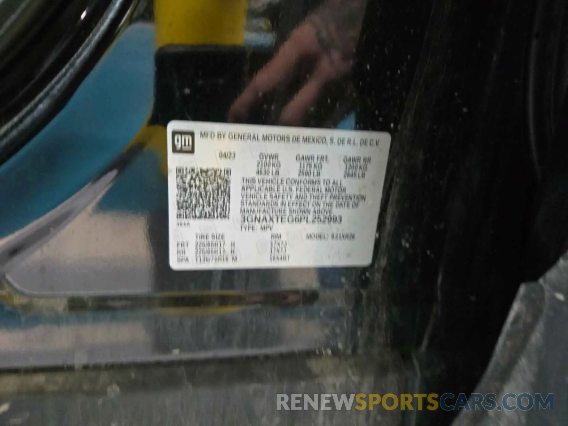 22 Photograph of a damaged car 3GNAXTEG6PL252993 CHEVROLET EQUINOX 2023