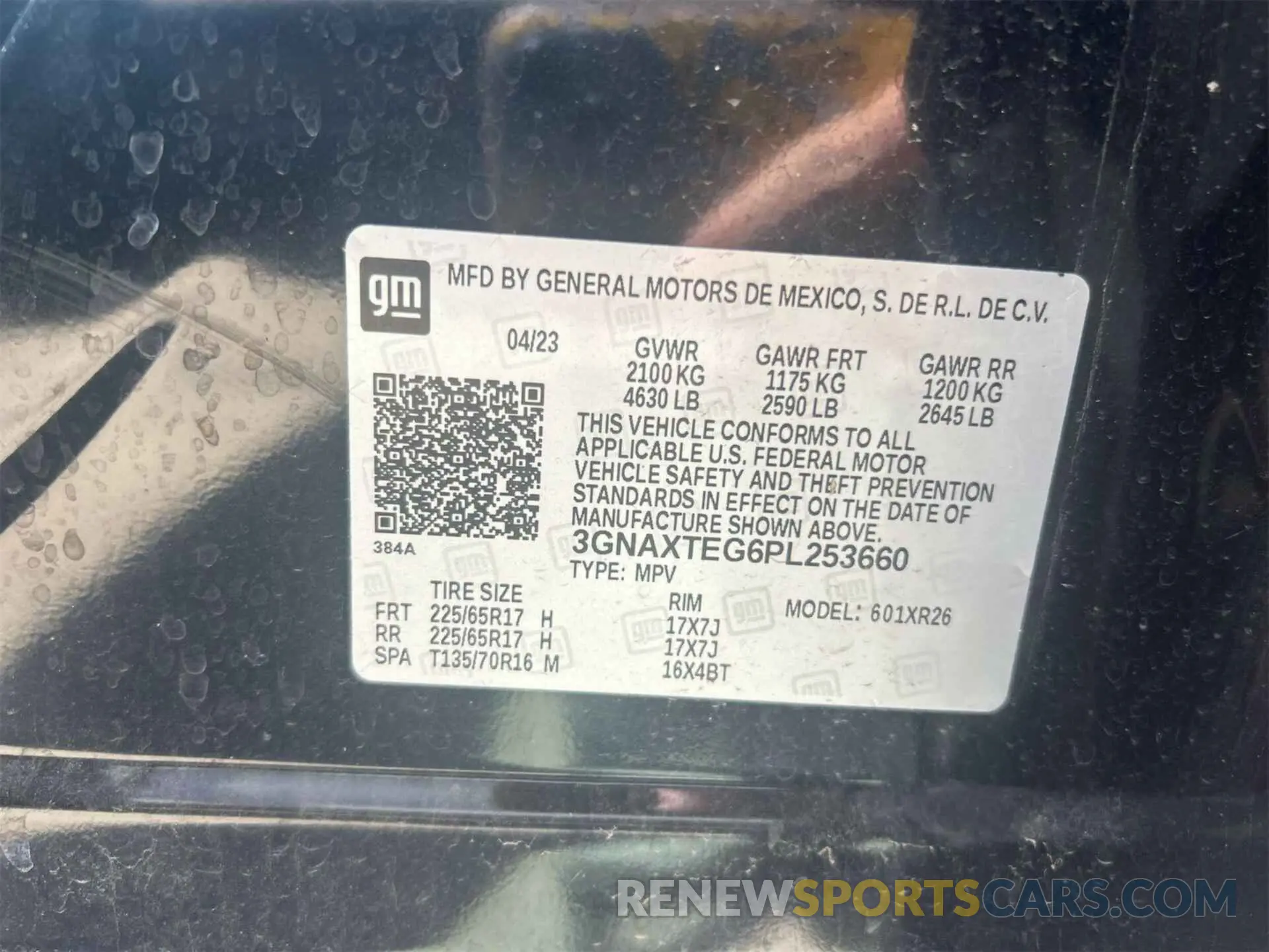 8 Photograph of a damaged car 3GNAXTEG6PL253660 CHEVROLET EQUINOX 2023