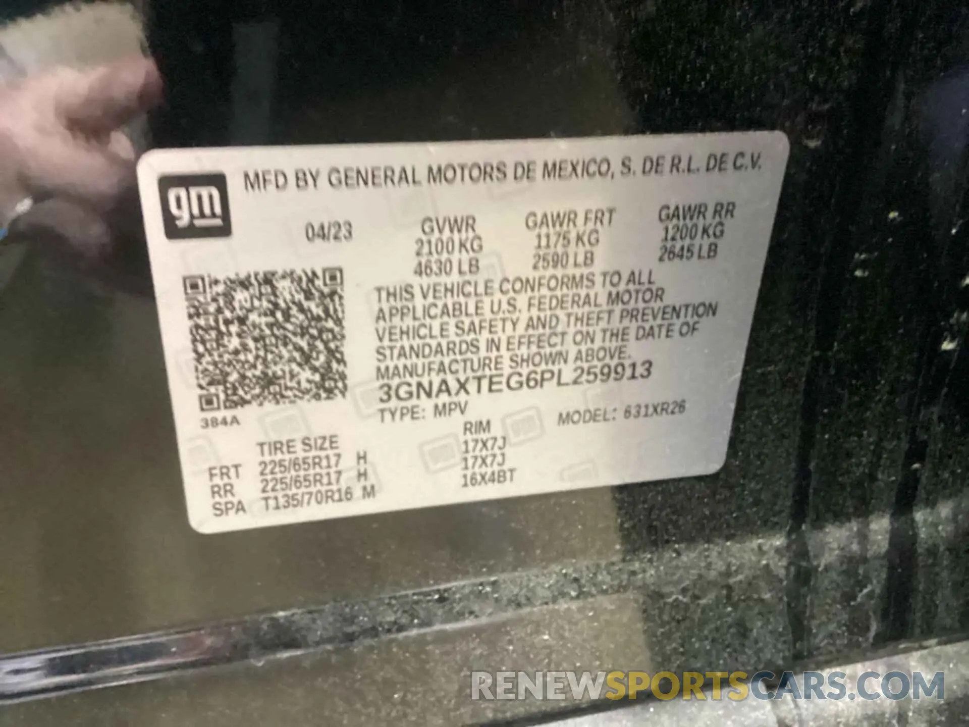 9 Photograph of a damaged car 3GNAXTEG6PL259913 CHEVROLET EQUINOX 2023