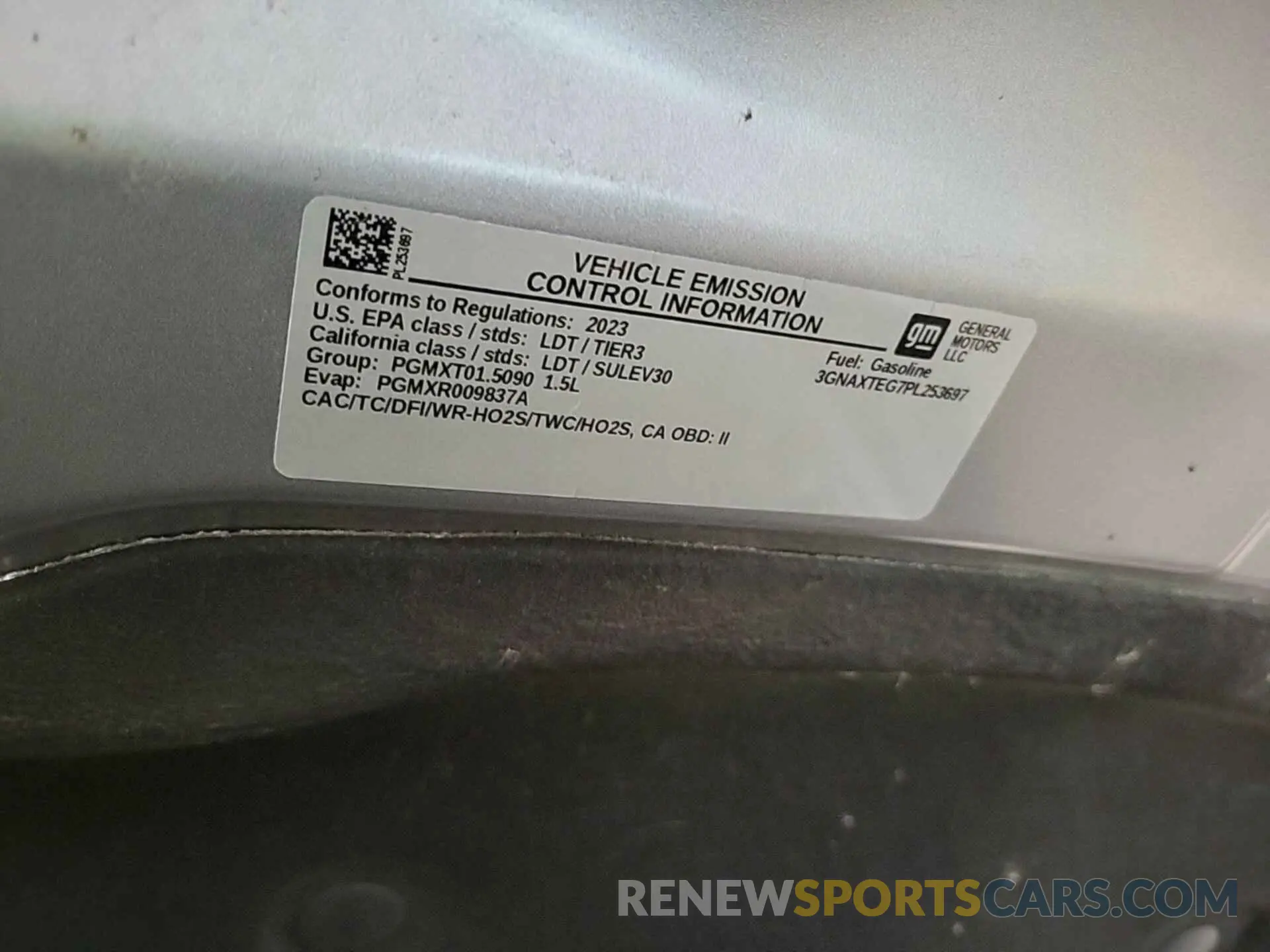 21 Photograph of a damaged car 3GNAXTEG7PL253697 CHEVROLET EQUINOX 2023