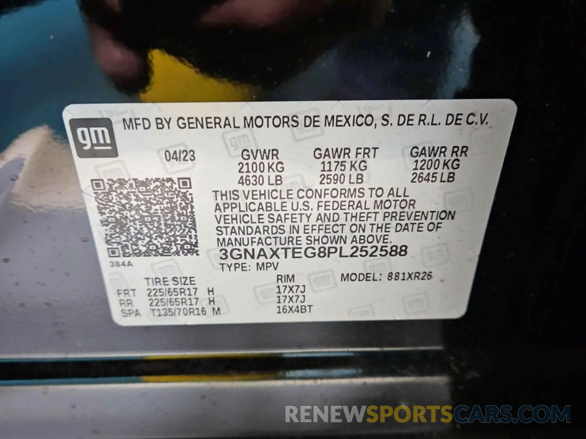 18 Photograph of a damaged car 3GNAXTEG8PL252588 CHEVROLET EQUINOX 2023