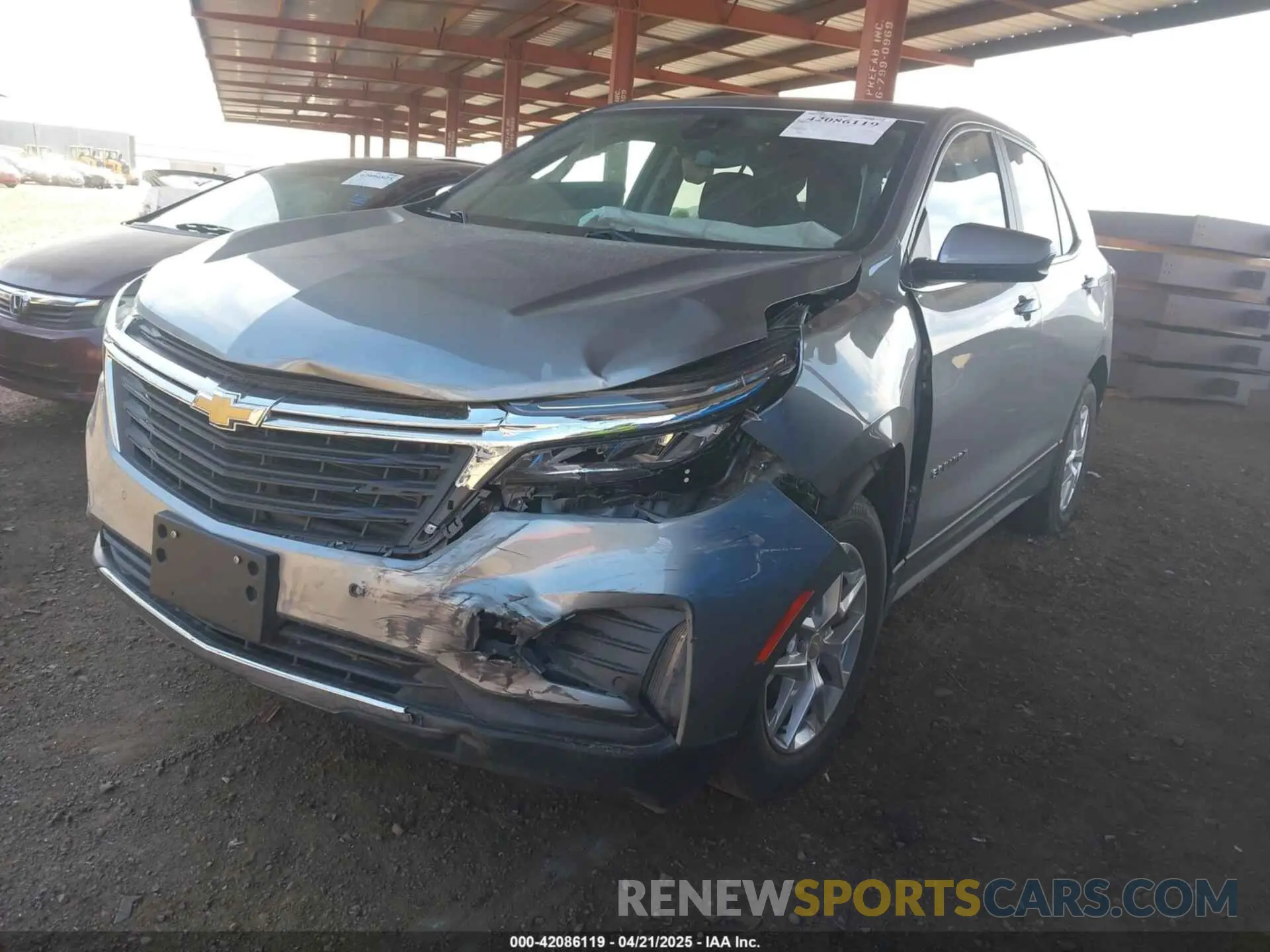 2 Photograph of a damaged car 3GNAXTEG9PL155397 CHEVROLET EQUINOX 2023