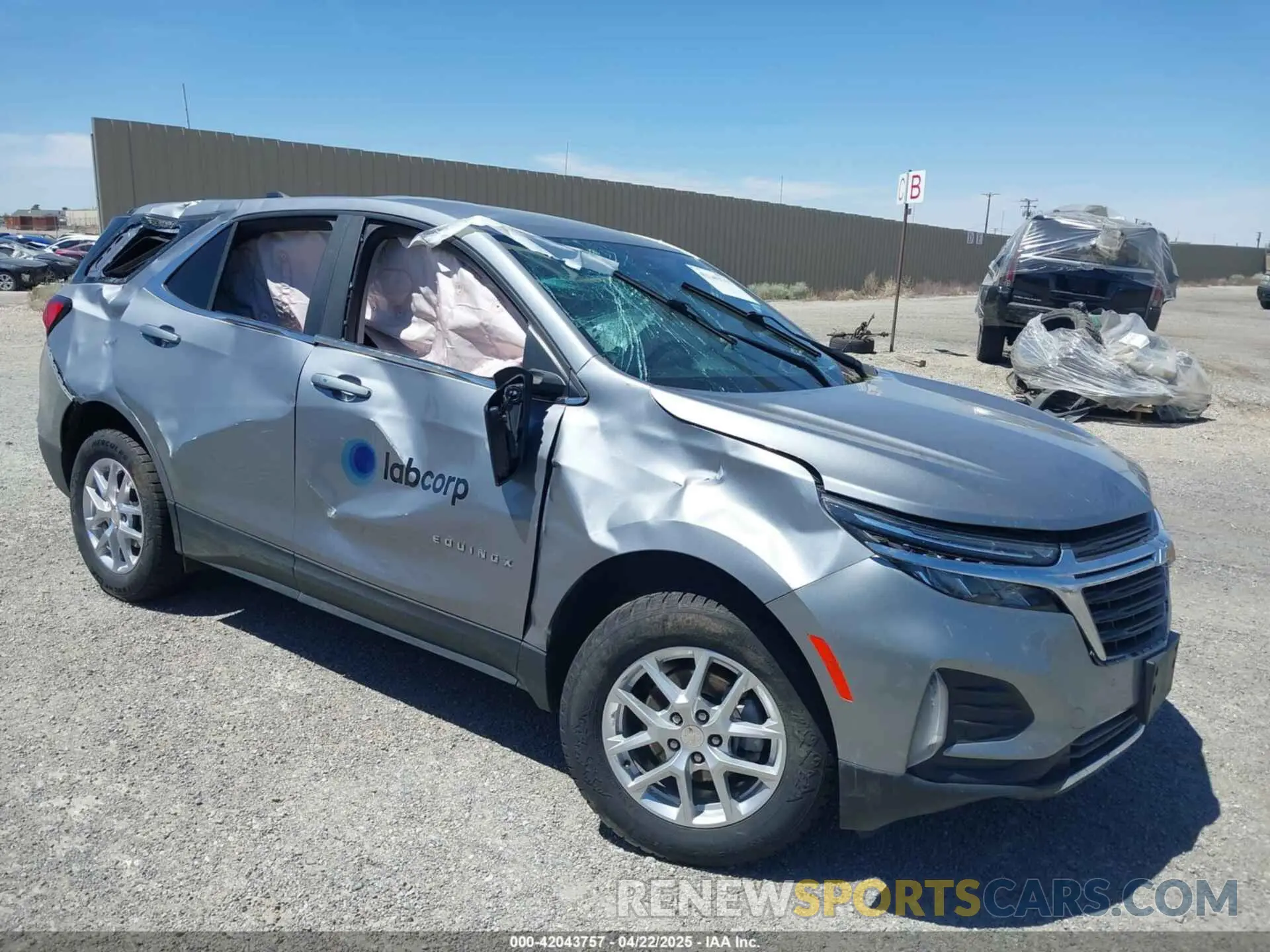 1 Photograph of a damaged car 3GNAXTEG9PL246850 CHEVROLET EQUINOX 2023