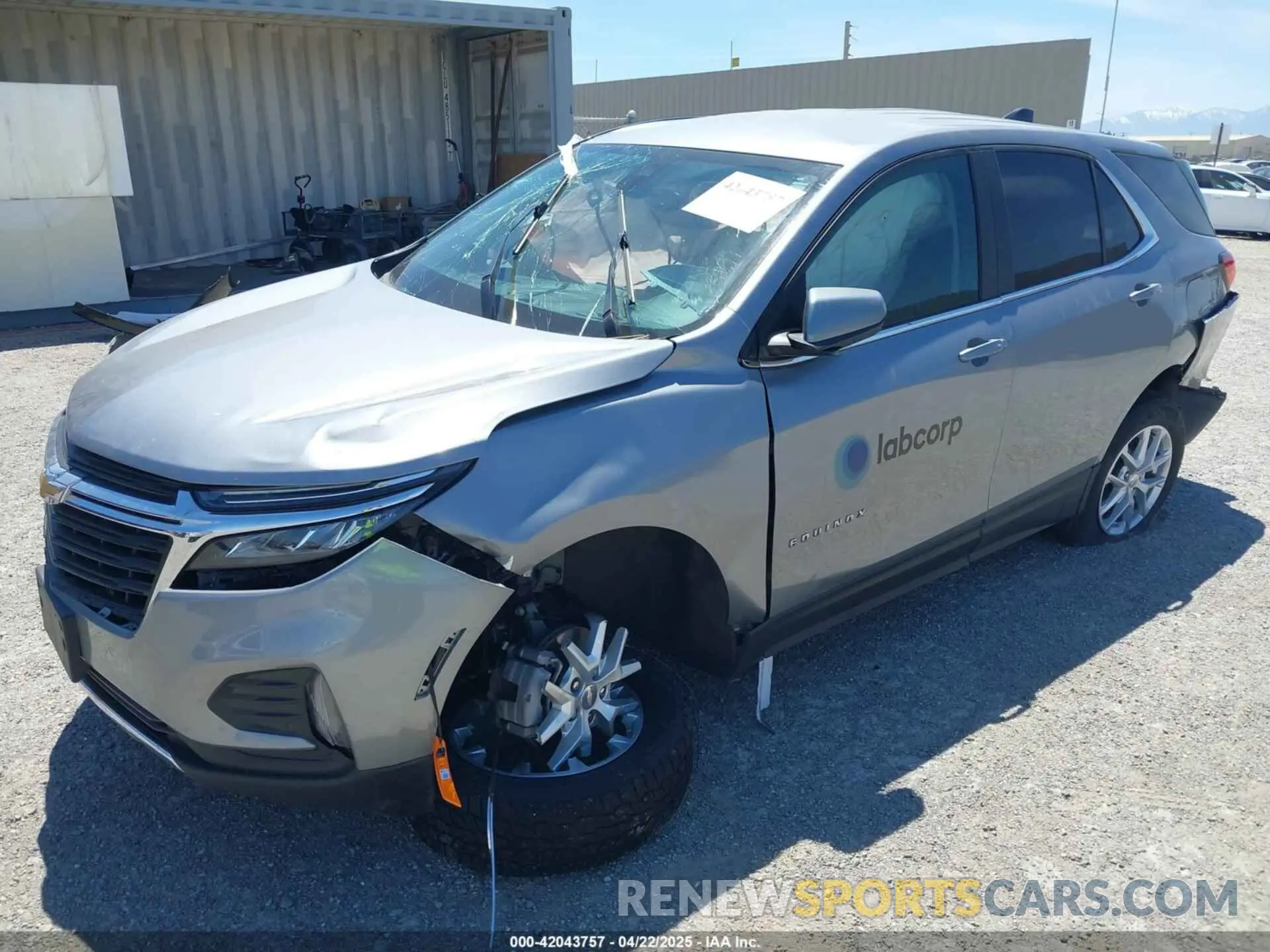 2 Photograph of a damaged car 3GNAXTEG9PL246850 CHEVROLET EQUINOX 2023