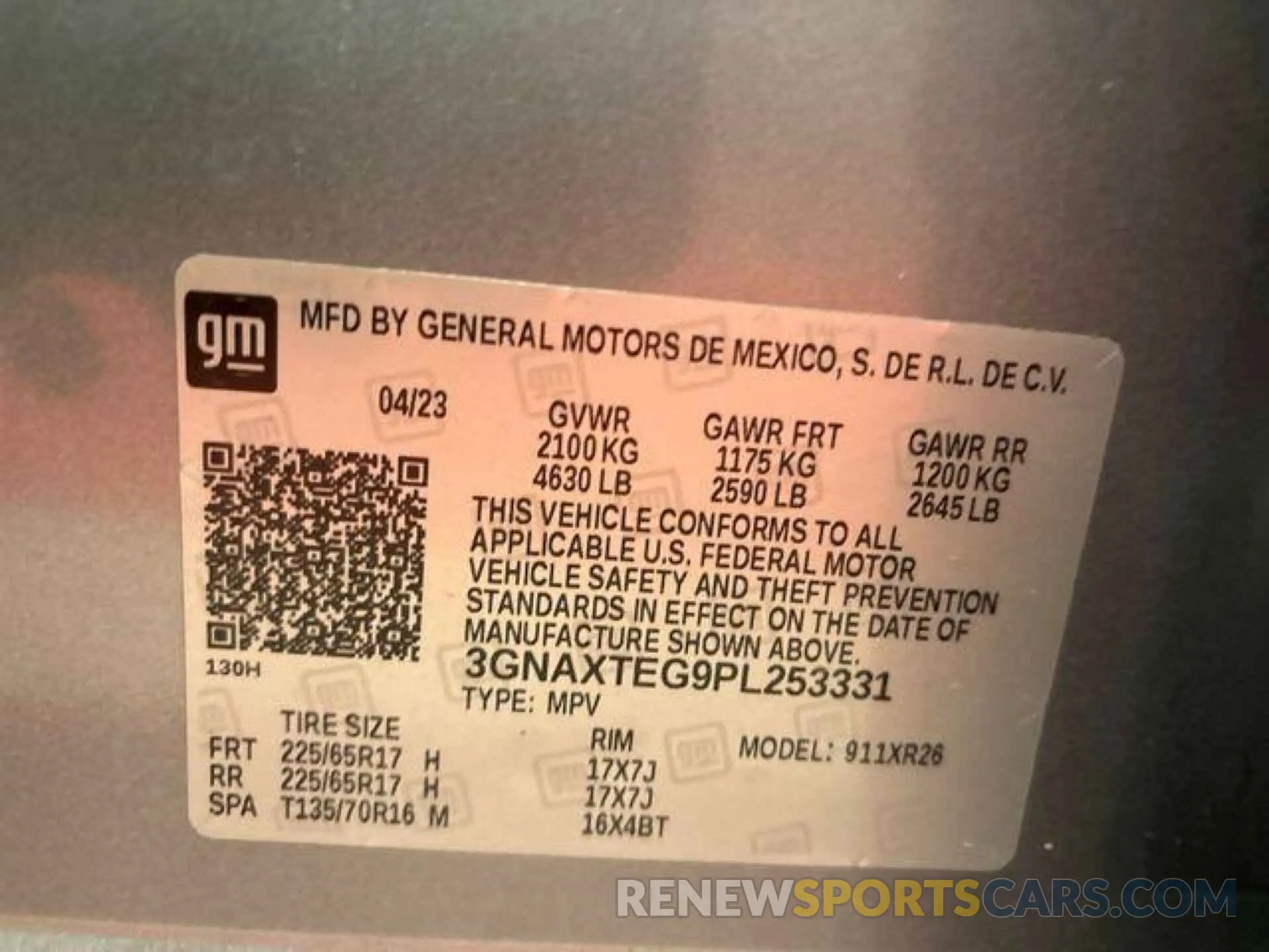 2 Photograph of a damaged car 3GNAXTEG9PL253331 CHEVROLET EQUINOX 2023