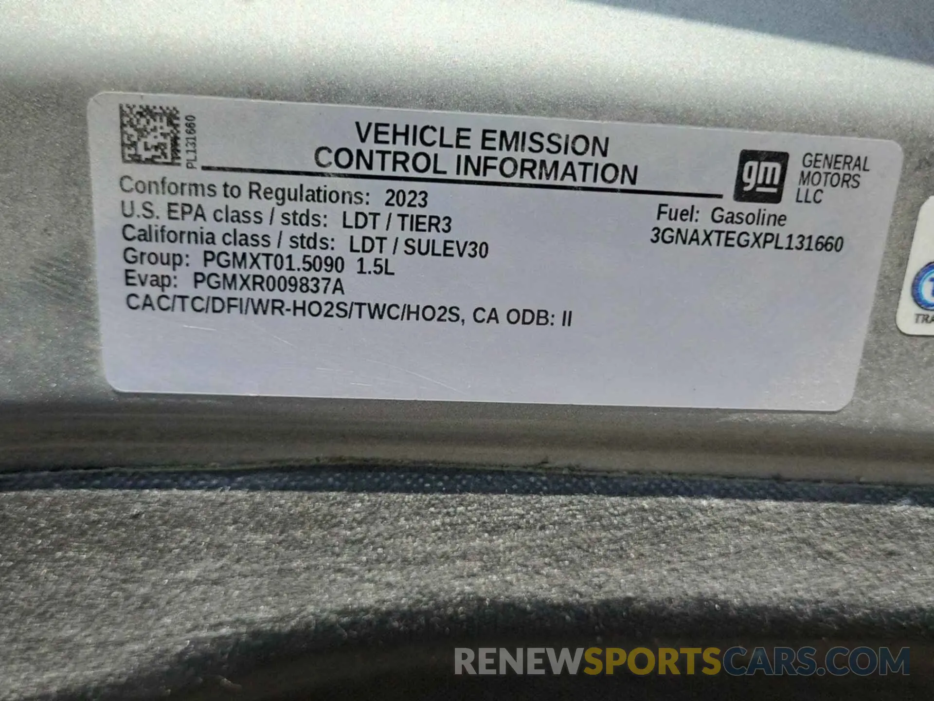 49 Photograph of a damaged car 3GNAXTEGXPL131660 CHEVROLET EQUINOX 2023