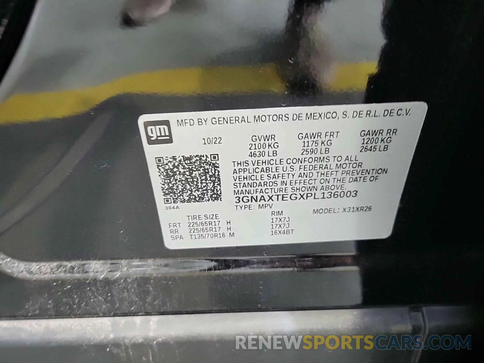 10 Photograph of a damaged car 3GNAXTEGXPL136003 CHEVROLET EQUINOX 2023