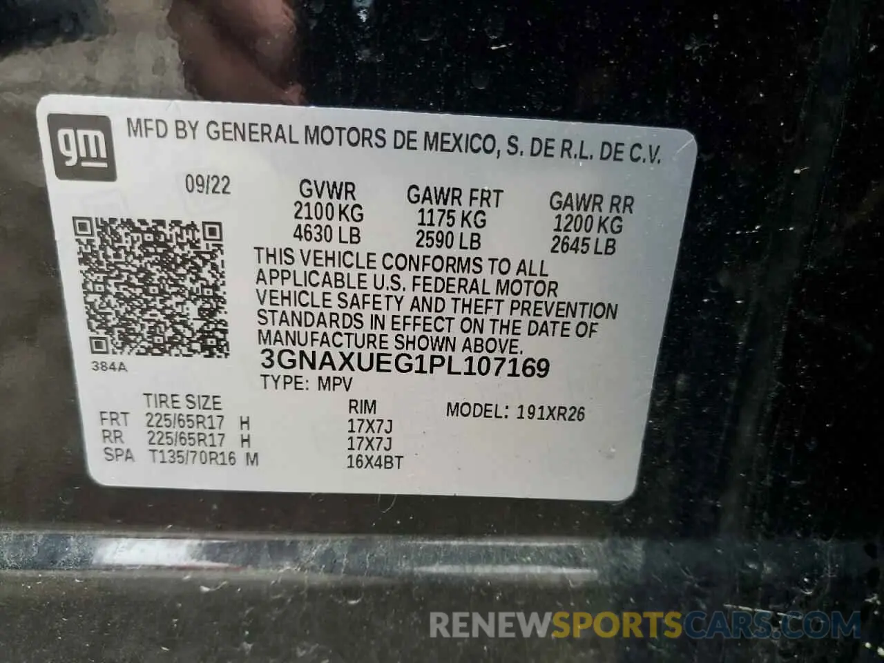 14 Photograph of a damaged car 3GNAXUEG1PL107169 CHEVROLET EQUINOX 2023