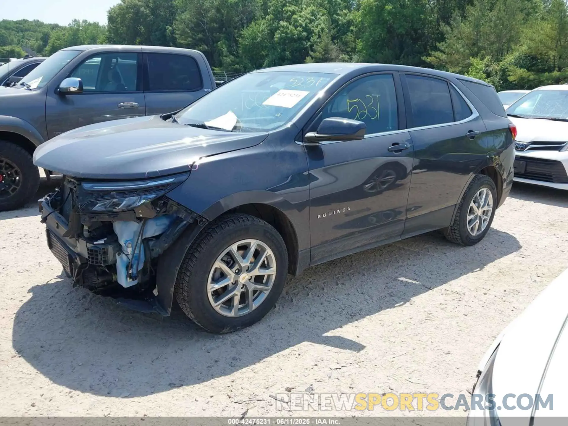 2 Photograph of a damaged car 3GNAXUEG2PS117506 CHEVROLET EQUINOX 2023