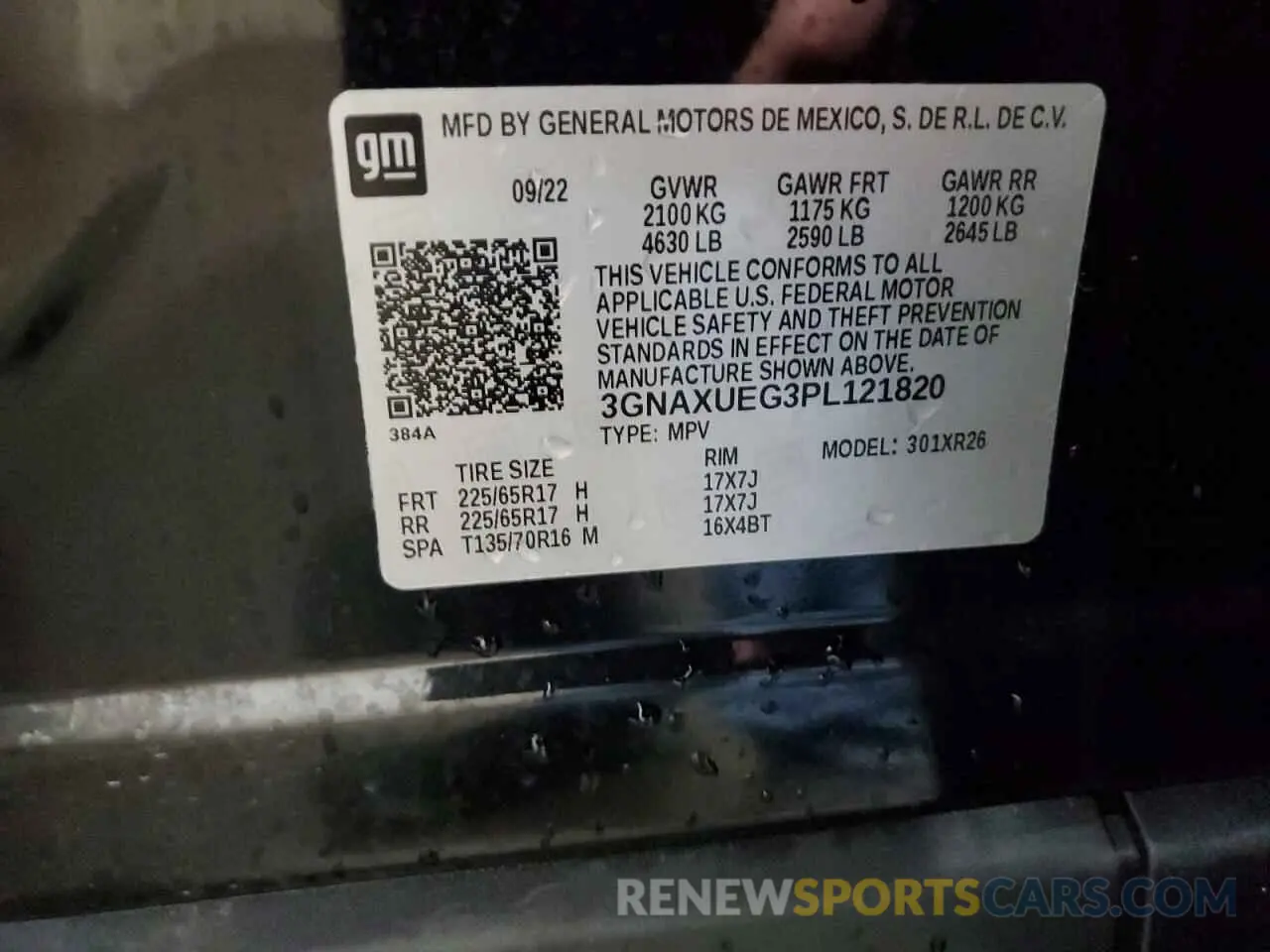 14 Photograph of a damaged car 3GNAXUEG3PL121820 CHEVROLET EQUINOX 2023