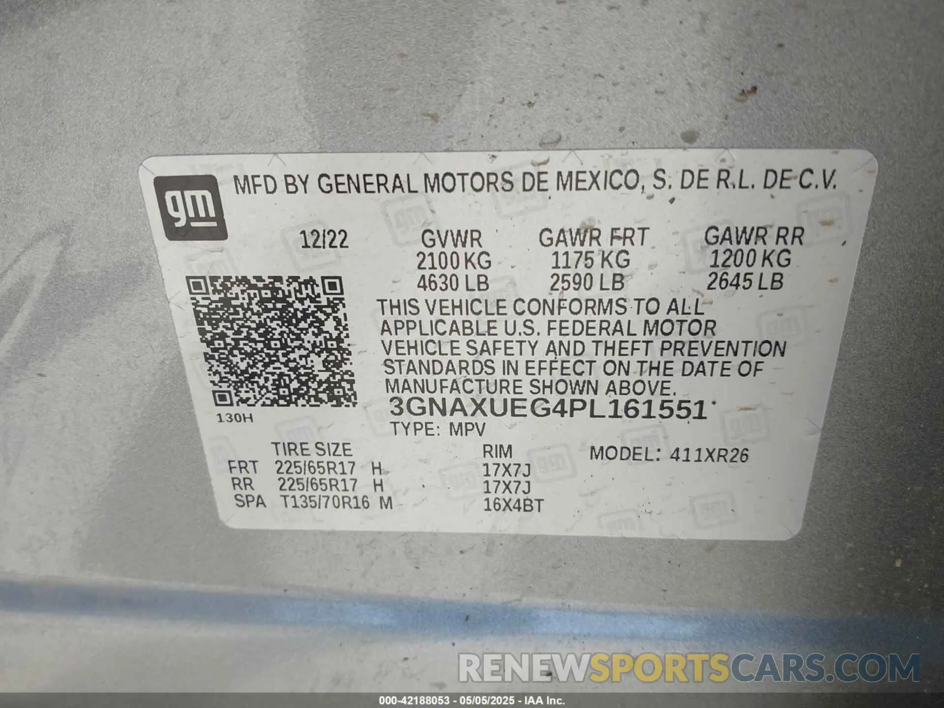 9 Photograph of a damaged car 3GNAXUEG4PL161551 CHEVROLET EQUINOX 2023
