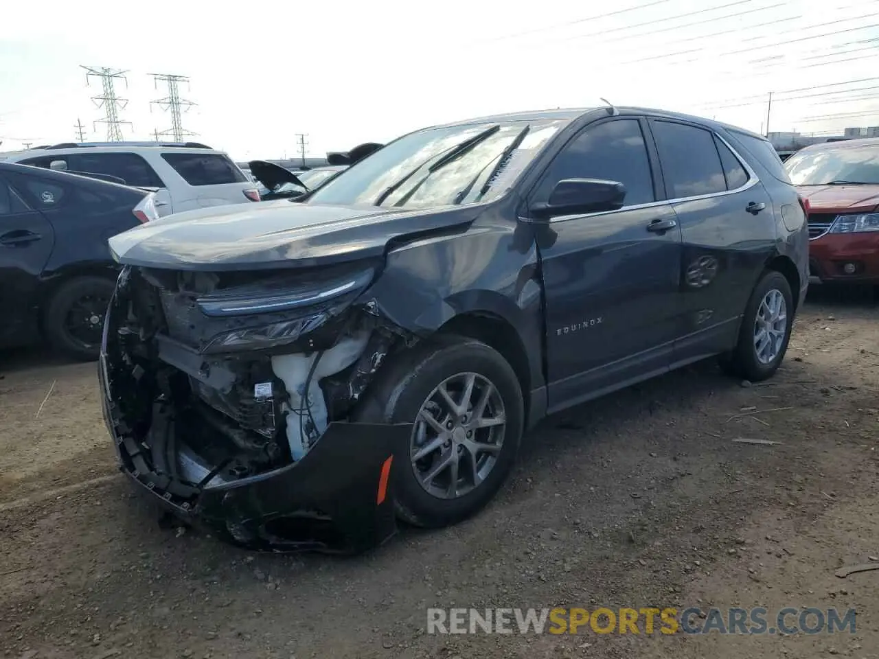 1 Photograph of a damaged car 3GNAXUEG5PL127893 CHEVROLET EQUINOX 2023