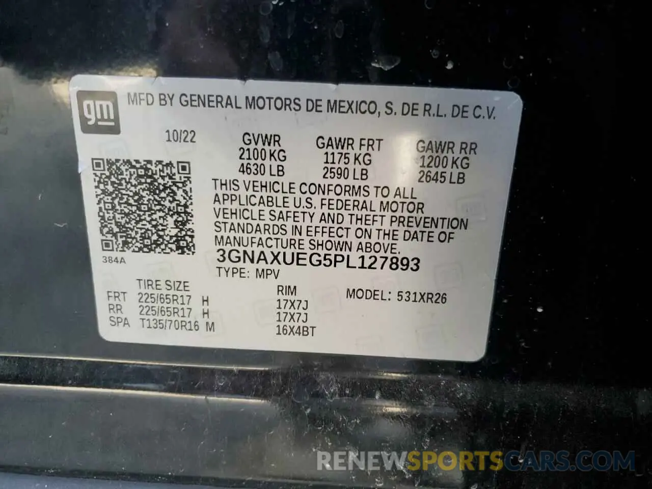 12 Photograph of a damaged car 3GNAXUEG5PL127893 CHEVROLET EQUINOX 2023