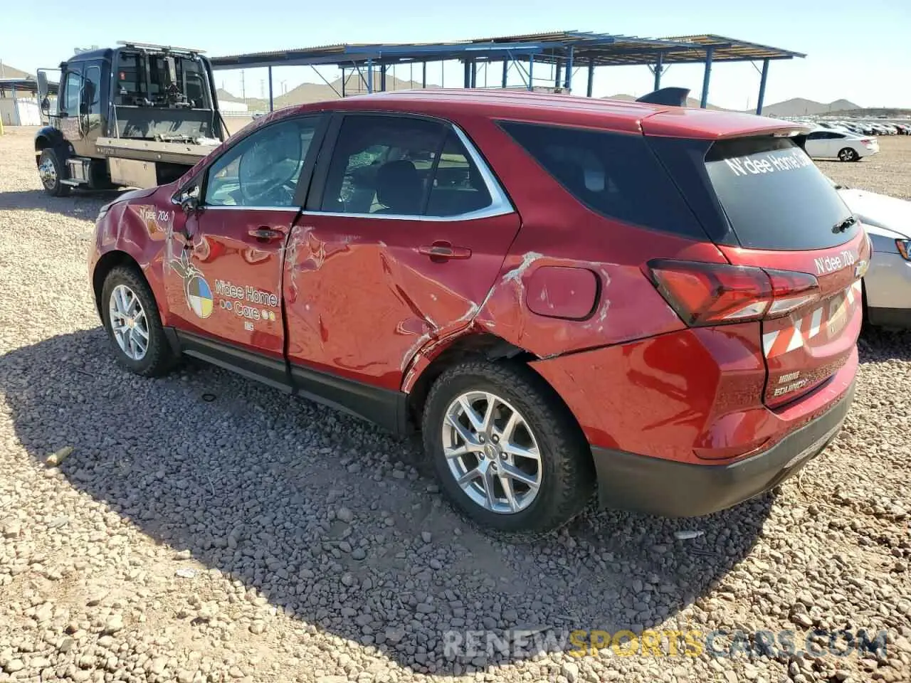 2 Photograph of a damaged car 3GNAXUEG6PL133119 CHEVROLET EQUINOX 2023