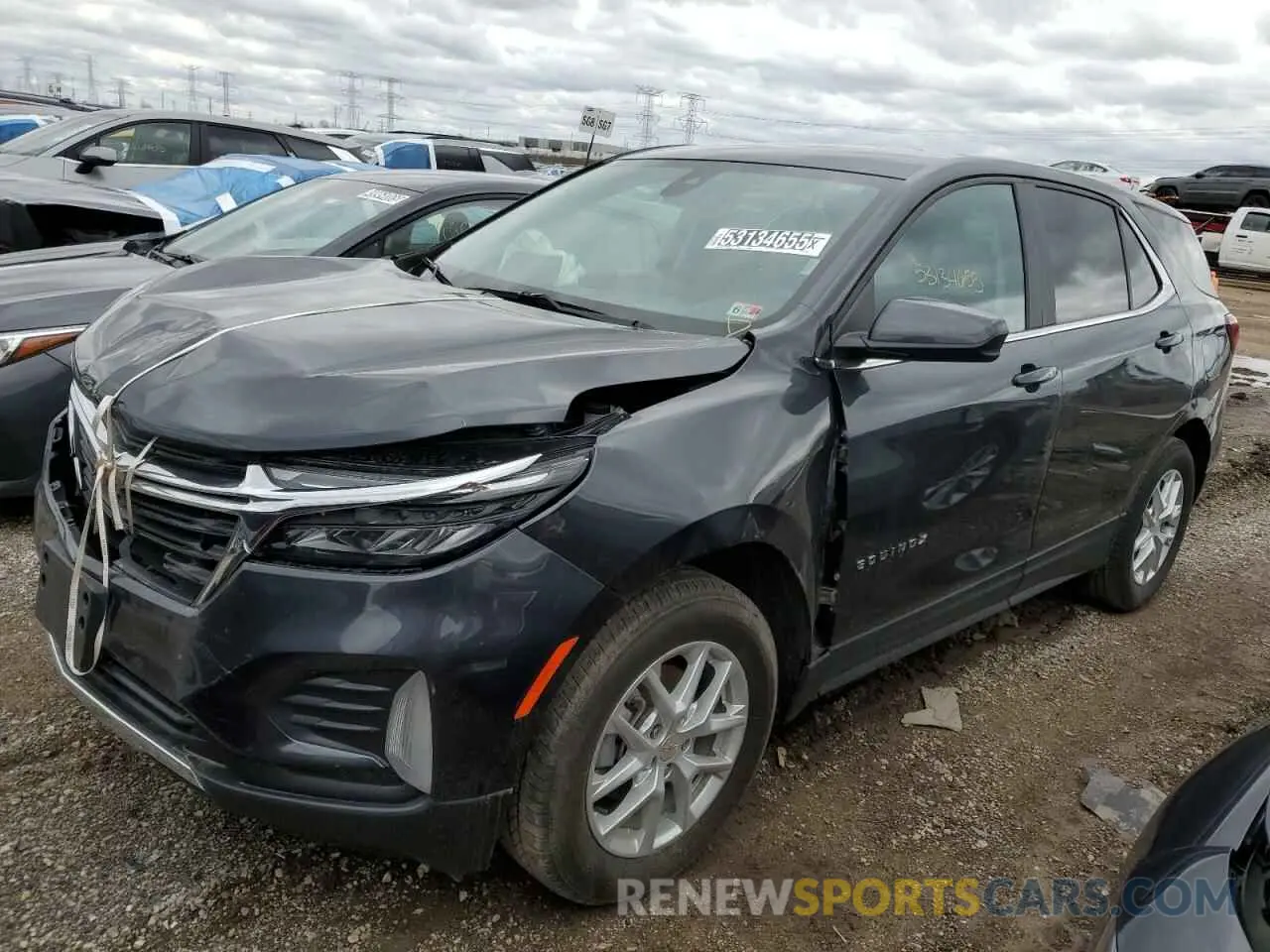 1 Photograph of a damaged car 3GNAXUEG8PS197992 CHEVROLET EQUINOX 2023