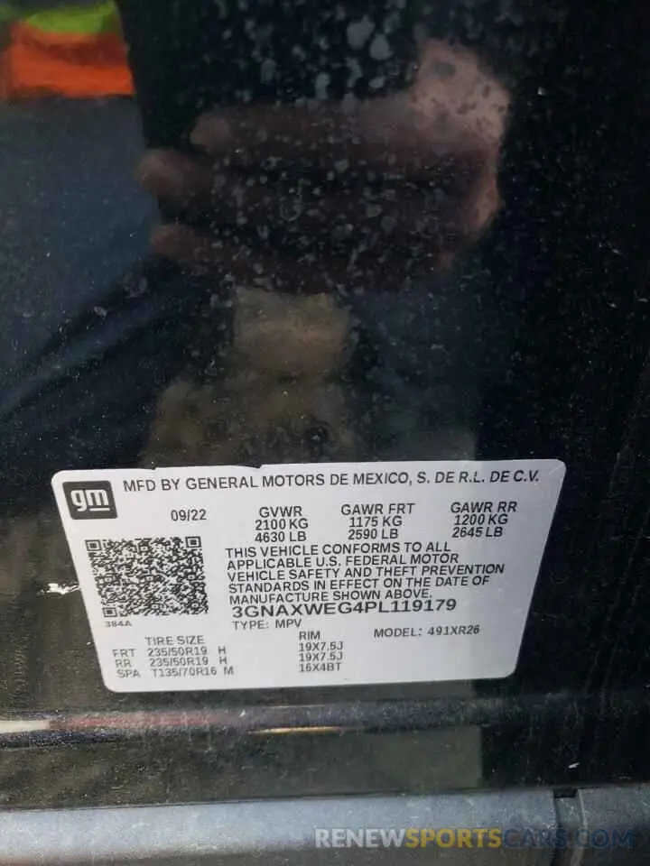 13 Photograph of a damaged car 3GNAXWEG4PL119179 CHEVROLET EQUINOX 2023