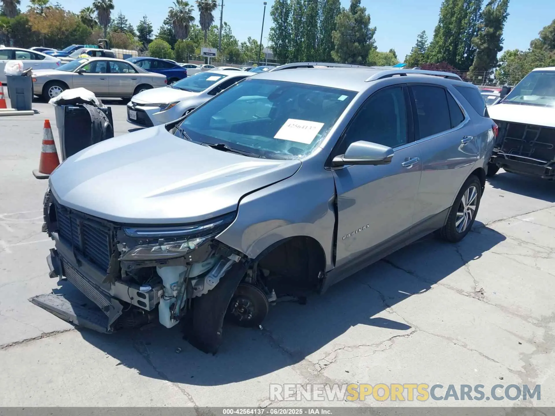 2 Photograph of a damaged car 3GNAXXEG5PL216221 CHEVROLET EQUINOX 2023