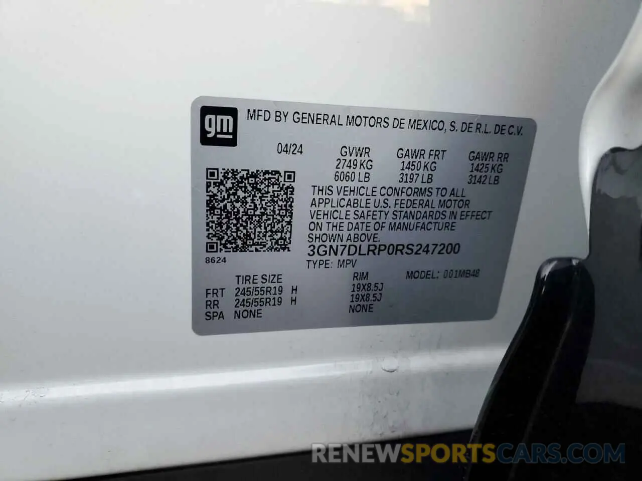 13 Photograph of a damaged car 3GN7DLRP0RS247200 CHEVROLET EQUINOX 2024