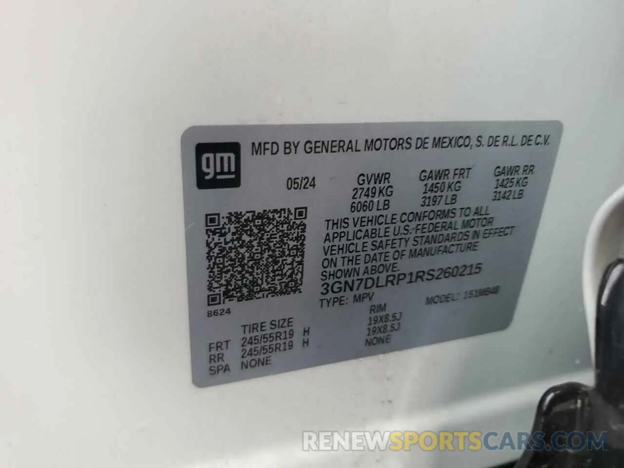 14 Photograph of a damaged car 3GN7DLRP1RS260215 CHEVROLET EQUINOX 2024