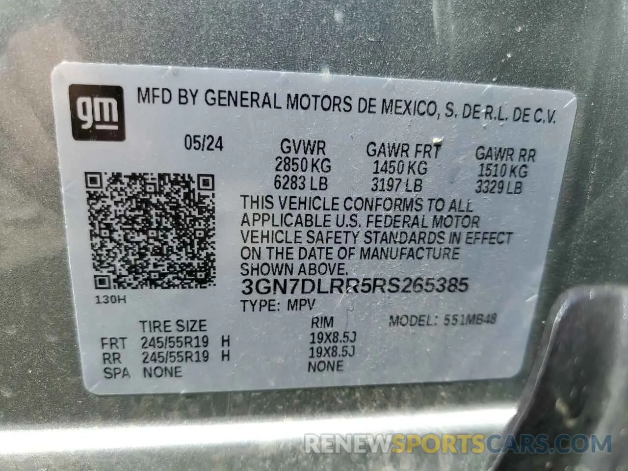 13 Photograph of a damaged car 3GN7DLRR5RS265385 CHEVROLET EQUINOX 2024