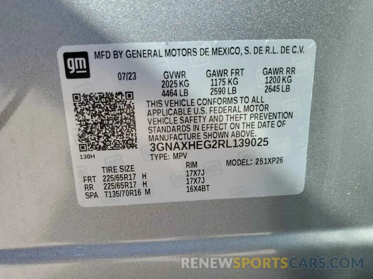 13 Photograph of a damaged car 3GNAXHEG2RL139025 CHEVROLET EQUINOX 2024