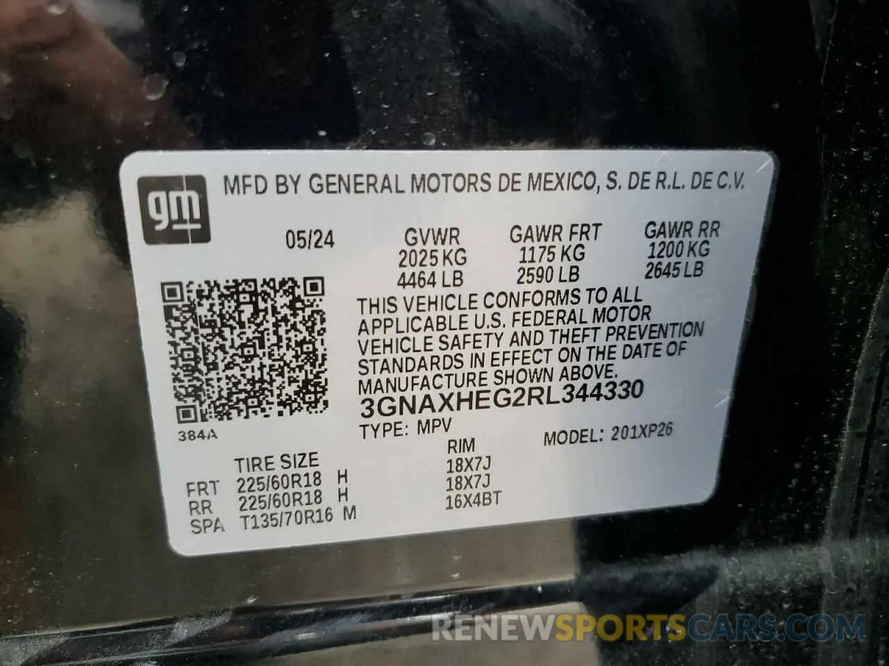 13 Photograph of a damaged car 3GNAXHEG2RL344330 CHEVROLET EQUINOX 2024