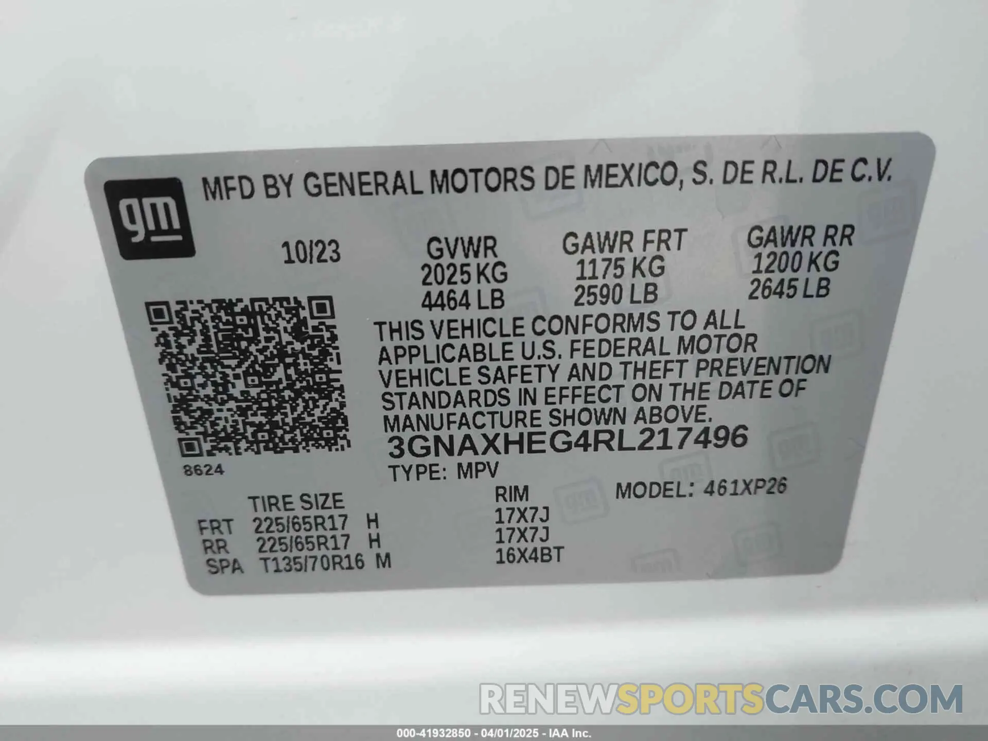 9 Photograph of a damaged car 3GNAXHEG4RL217496 CHEVROLET EQUINOX 2024
