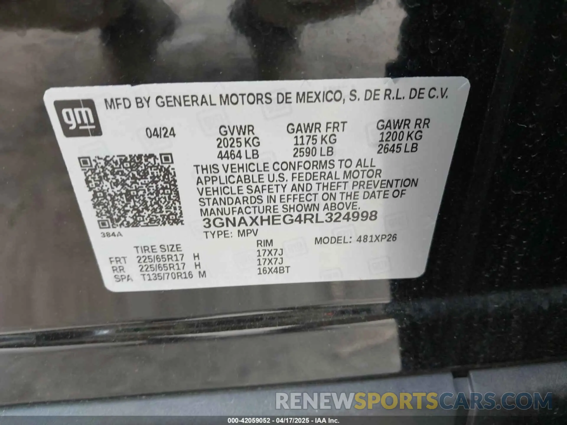 9 Photograph of a damaged car 3GNAXHEG4RL324998 CHEVROLET EQUINOX 2024