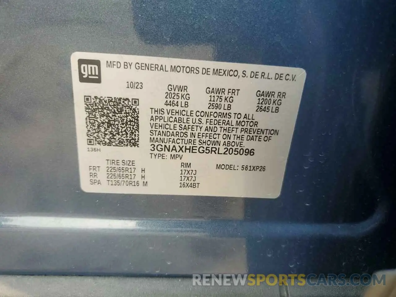 14 Photograph of a damaged car 3GNAXHEG5RL205096 CHEVROLET EQUINOX 2024