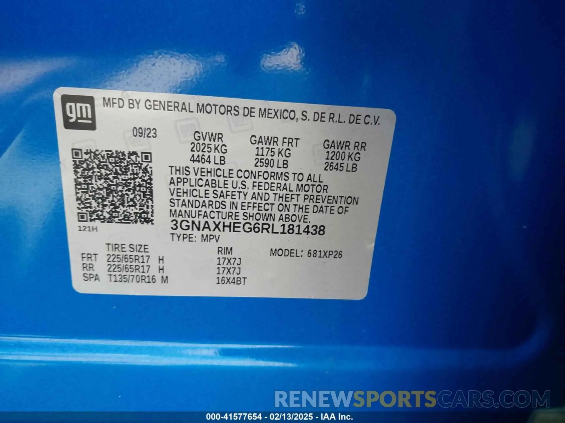 9 Photograph of a damaged car 3GNAXHEG6RL181438 CHEVROLET EQUINOX 2024