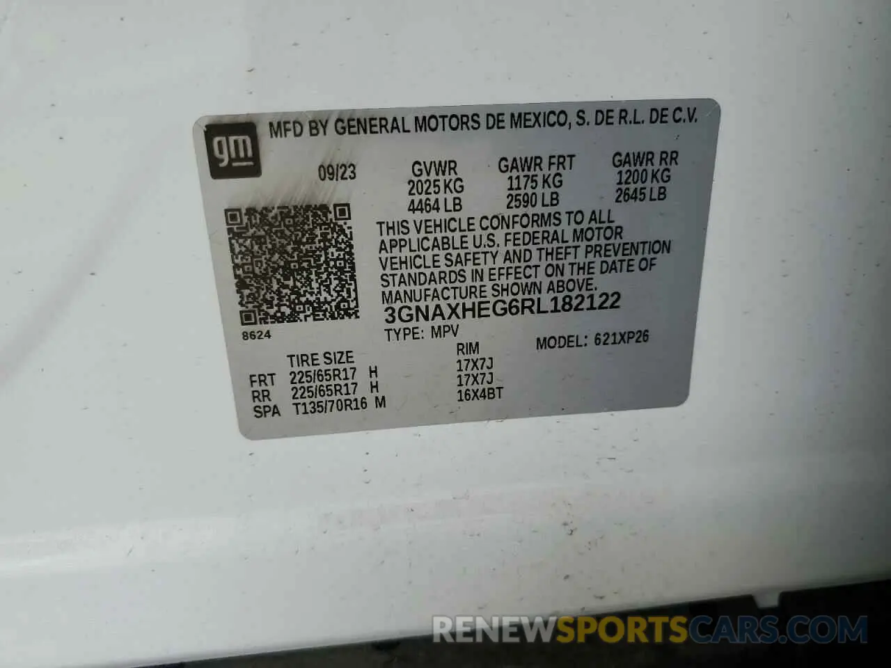 13 Photograph of a damaged car 3GNAXHEG6RL182122 CHEVROLET EQUINOX 2024