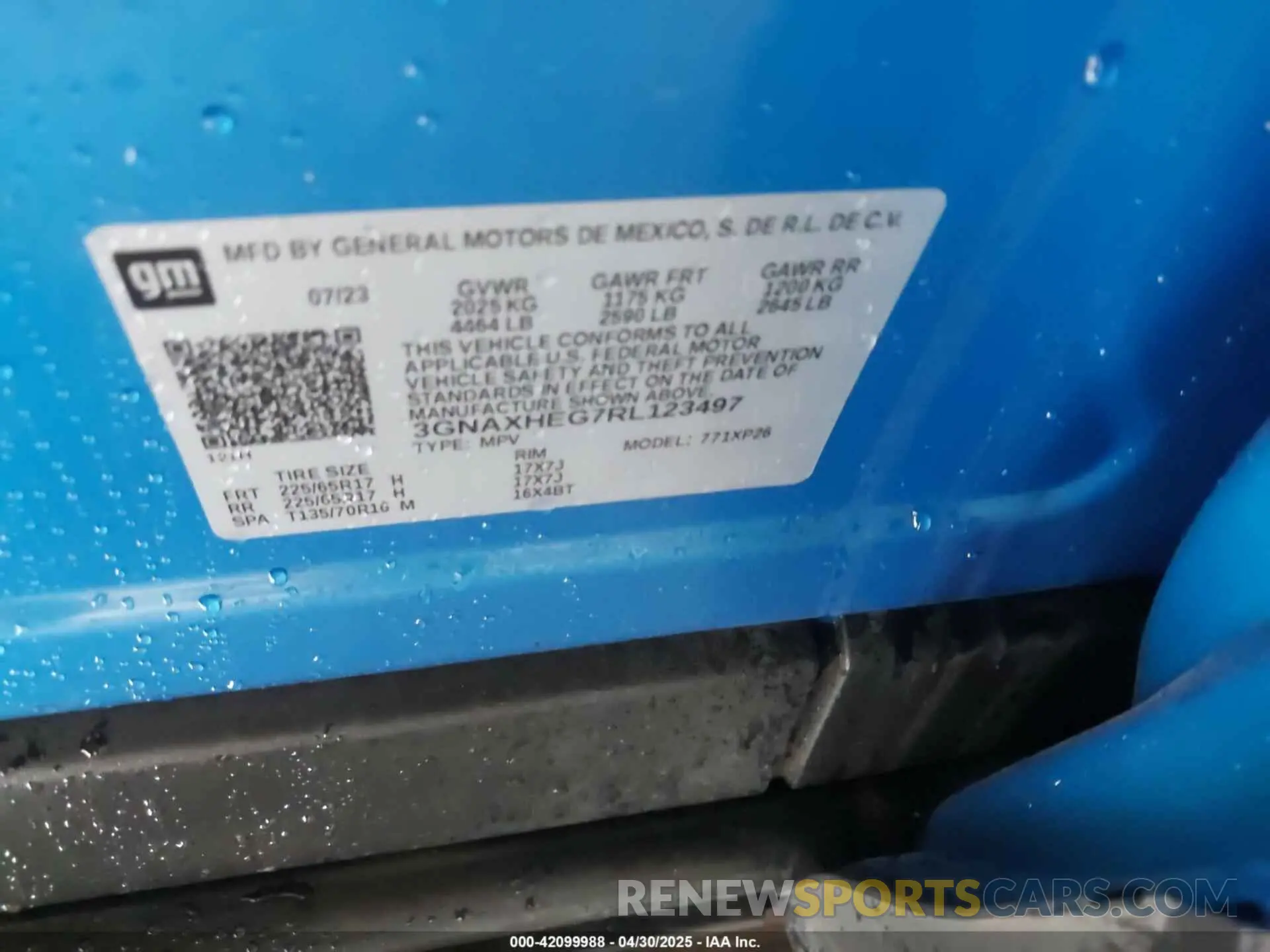 9 Photograph of a damaged car 3GNAXHEG7RL123497 CHEVROLET EQUINOX 2024