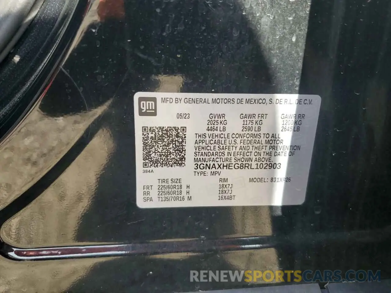 14 Photograph of a damaged car 3GNAXHEG8RL102903 CHEVROLET EQUINOX 2024