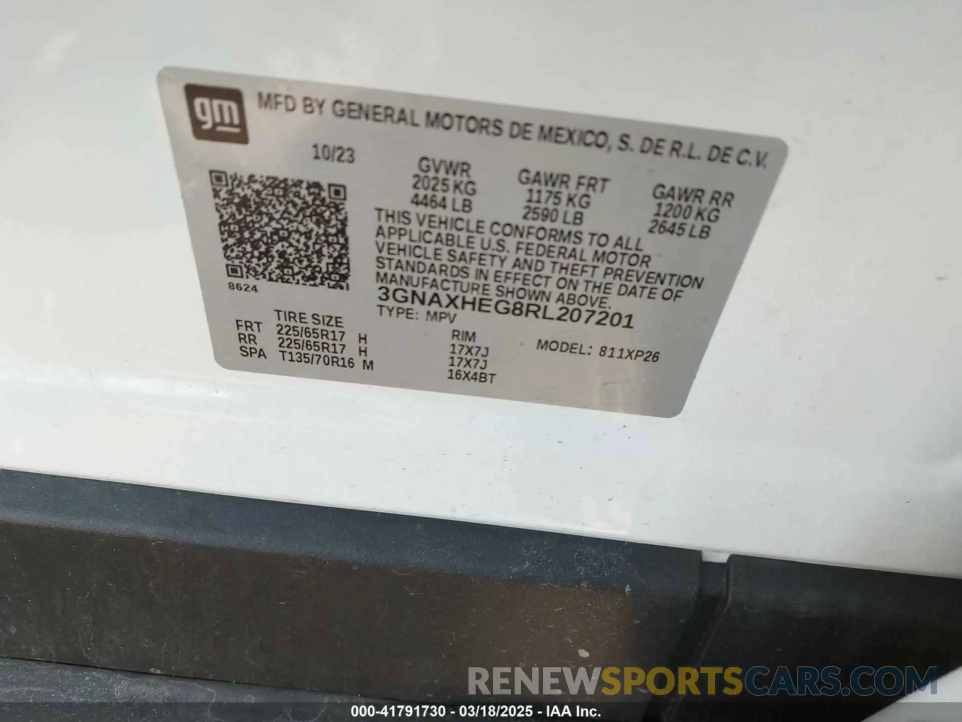 9 Photograph of a damaged car 3GNAXHEG8RL207201 CHEVROLET EQUINOX 2024