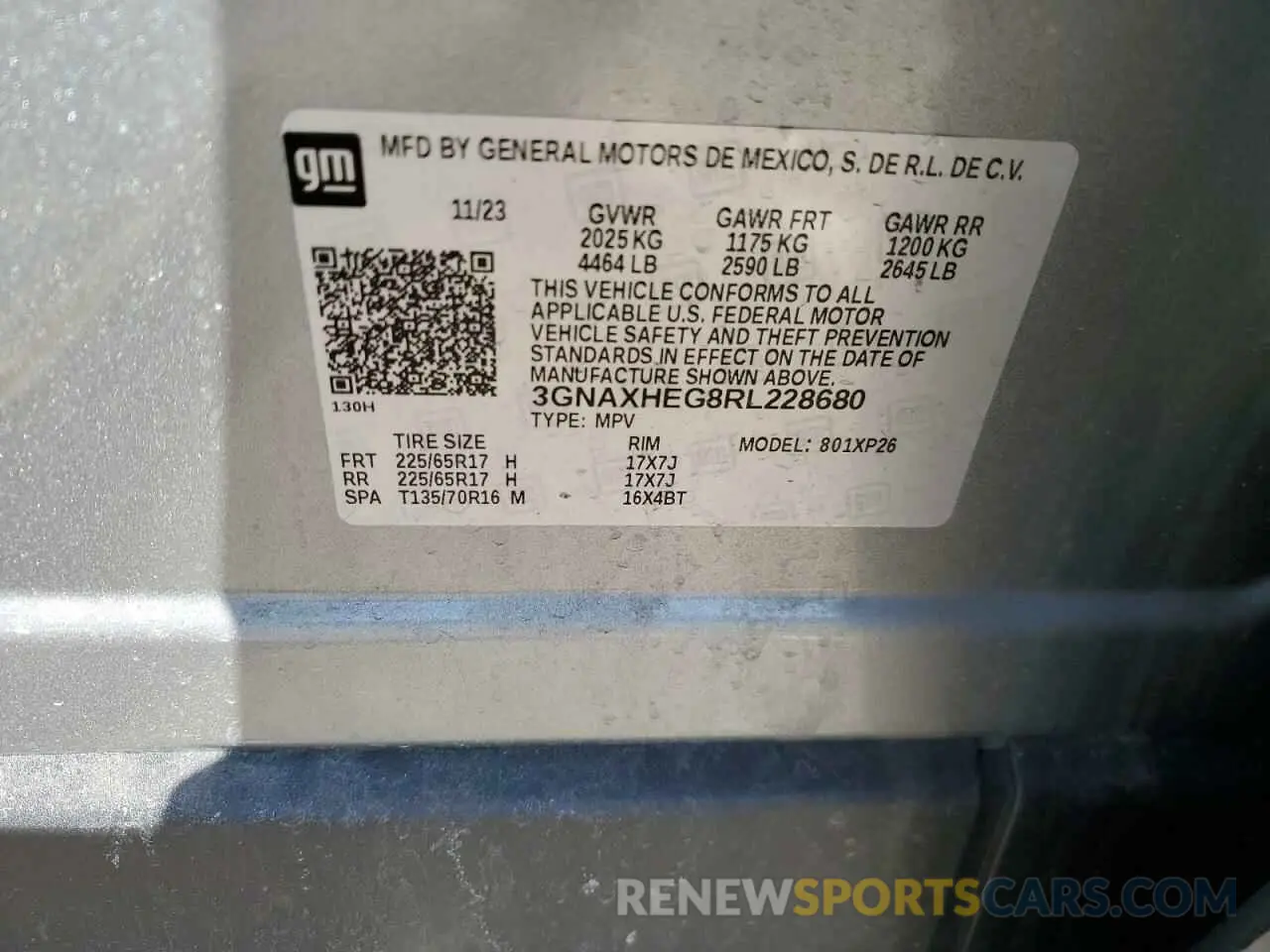 12 Photograph of a damaged car 3GNAXHEG8RL228680 CHEVROLET EQUINOX 2024