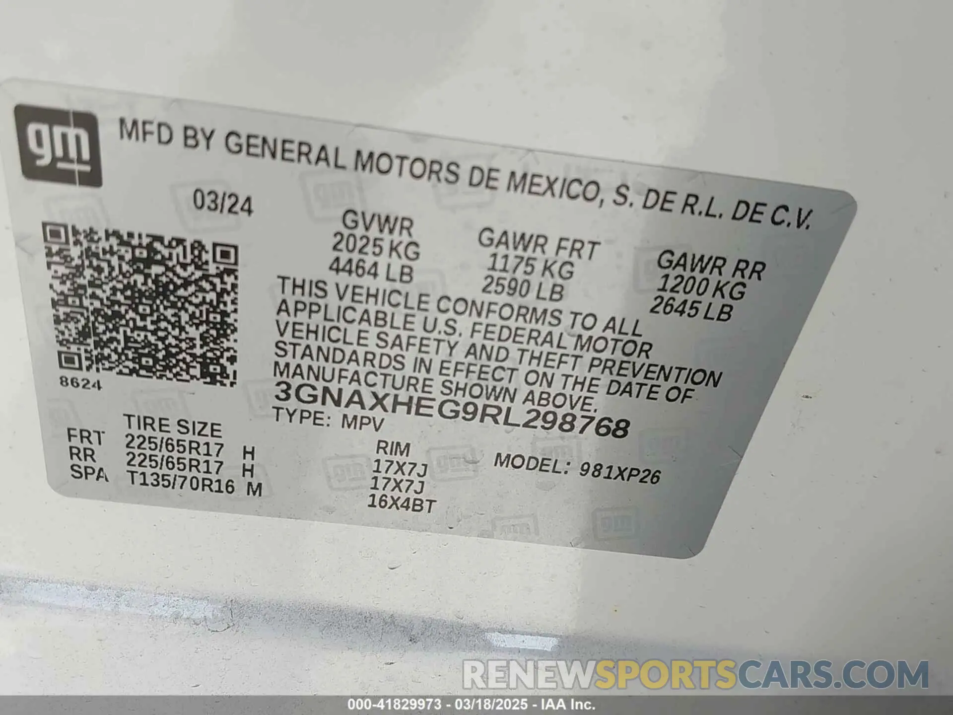 9 Photograph of a damaged car 3GNAXHEG9RL298768 CHEVROLET EQUINOX 2024