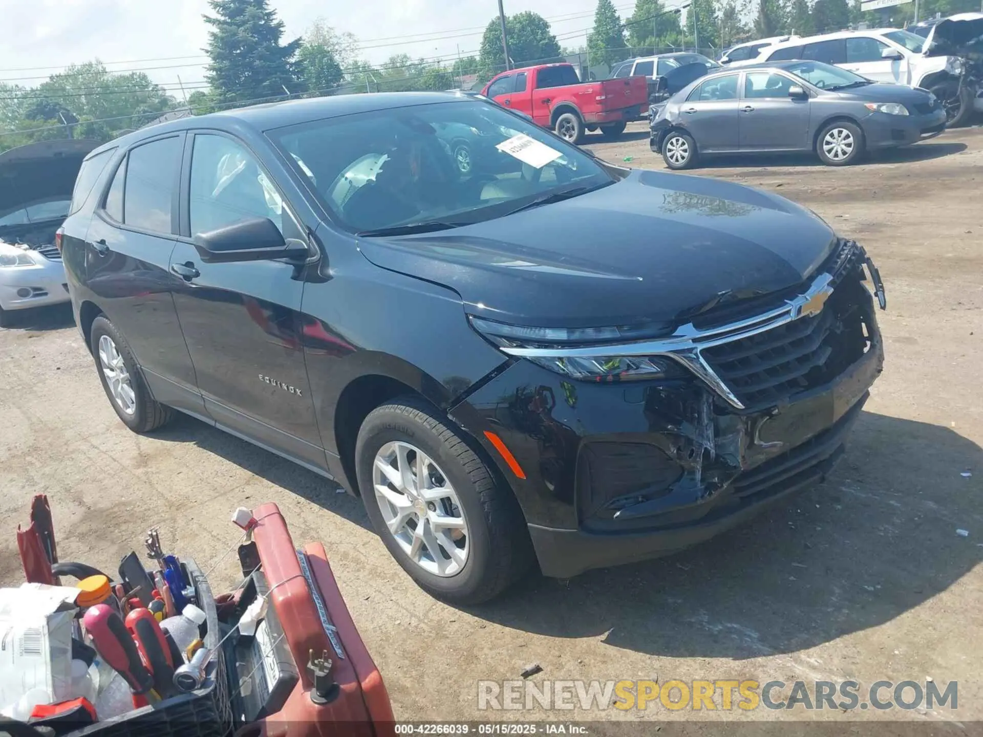 1 Photograph of a damaged car 3GNAXHEGXRL305176 CHEVROLET EQUINOX 2024