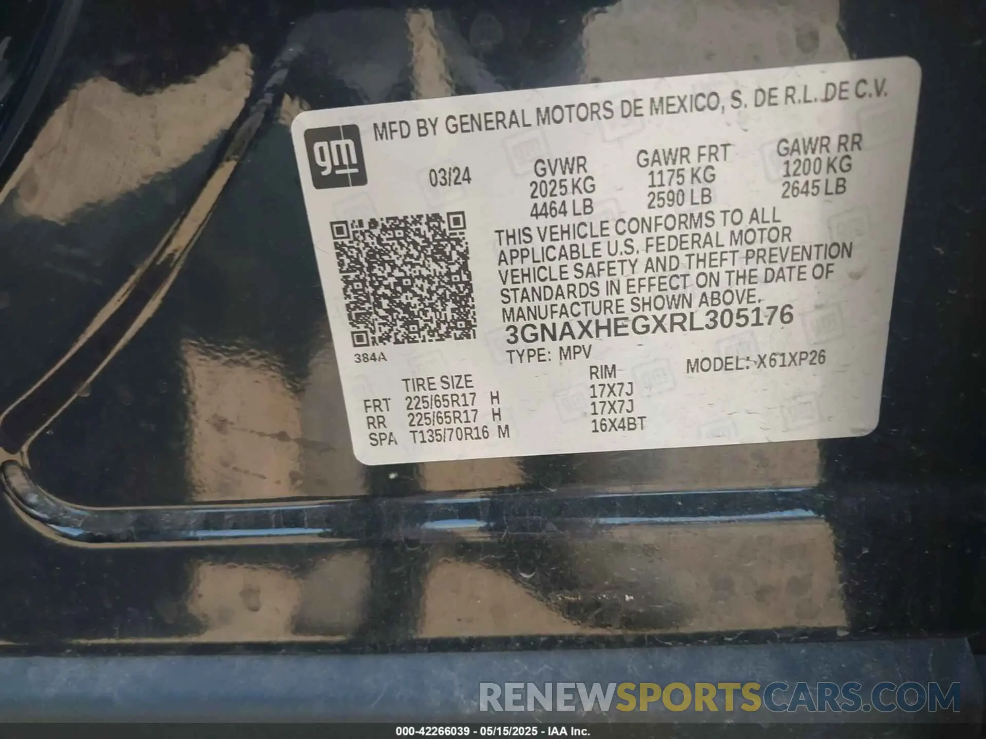 9 Photograph of a damaged car 3GNAXHEGXRL305176 CHEVROLET EQUINOX 2024