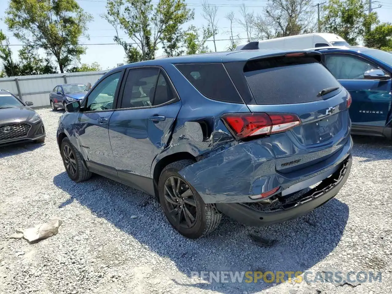 2 Photograph of a damaged car 3GNAXHEGXRL366740 CHEVROLET EQUINOX 2024