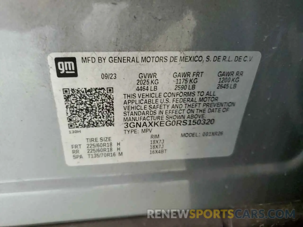13 Photograph of a damaged car 3GNAXKEG0RS150320 CHEVROLET EQUINOX 2024