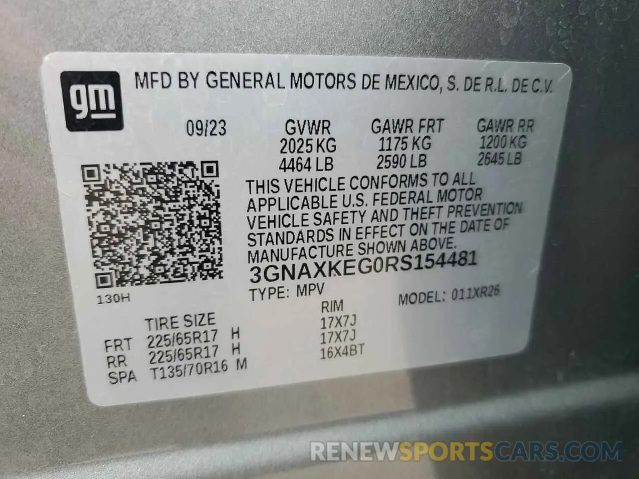 14 Photograph of a damaged car 3GNAXKEG0RS154481 CHEVROLET EQUINOX 2024